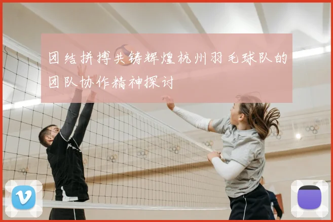 团结拼搏共铸辉煌杭州羽毛球队的团队协作精神探讨