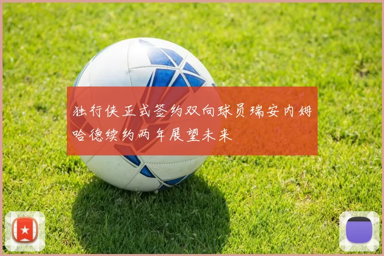 独行侠正式签约双向球员瑞安内姆哈德续约两年展望未来